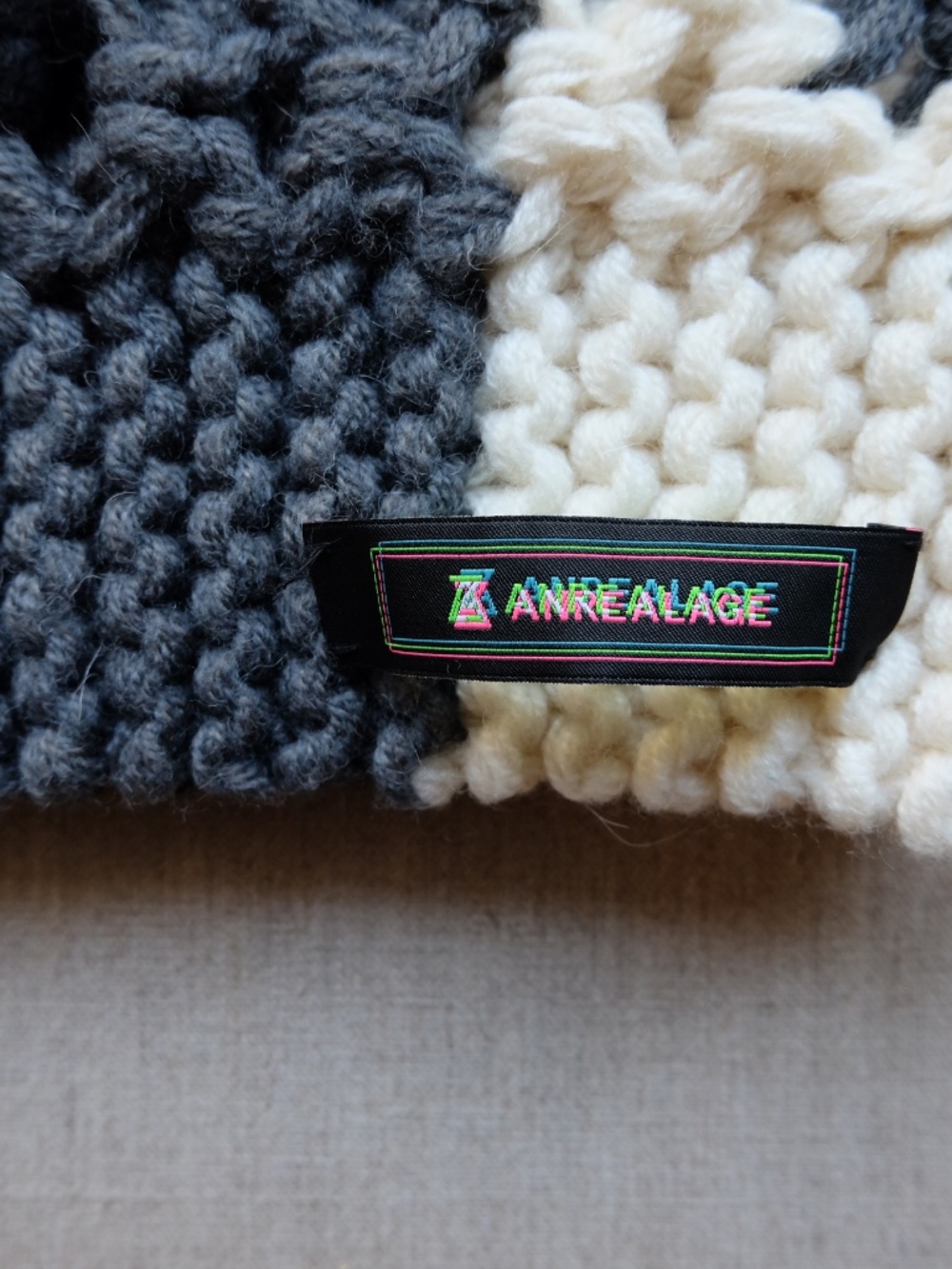 Anrealage - AW19 Prism Knit Collar / Loop / Infinity Scarf